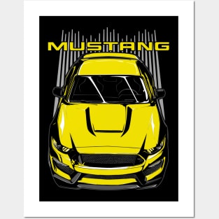 Mustang S550 - Yellow Posters and Art